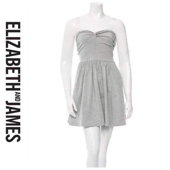 💕SALE💕Elizabeth & James Gray Jersey Cutout Dress - Picture 5 of 8